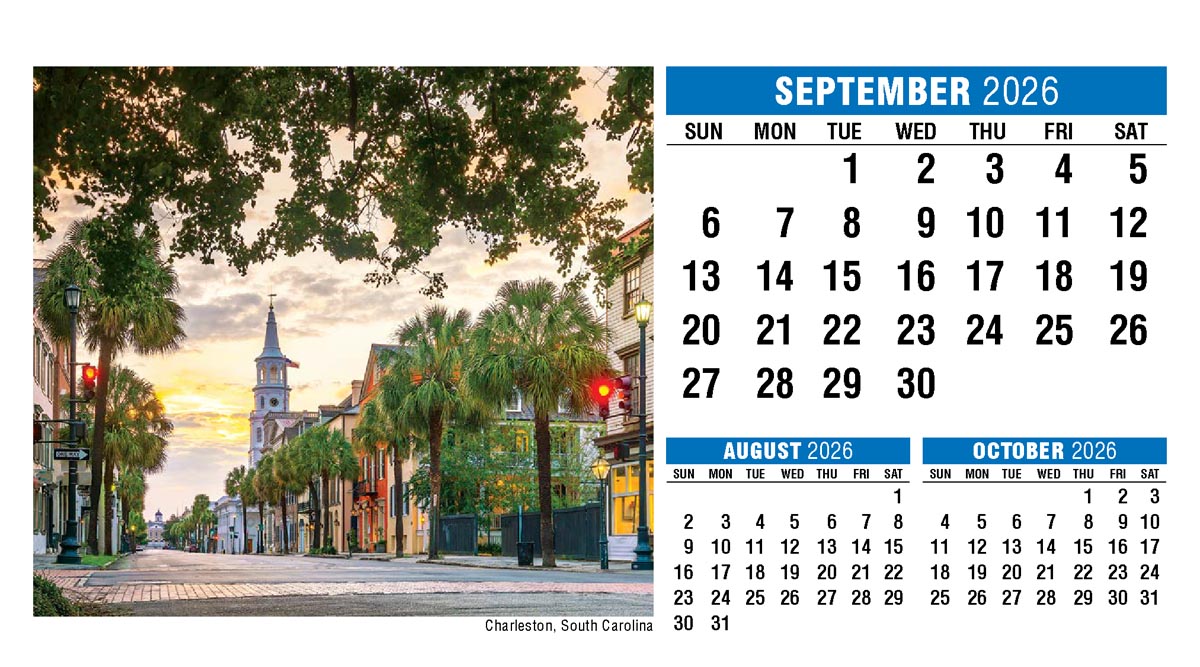 Galleria Scenes of America Promotional Desk Calendar (Eng) - 2026